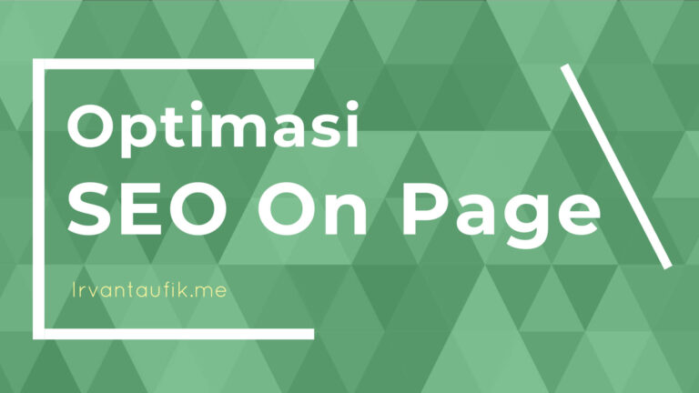 jenis optimasi seo on page