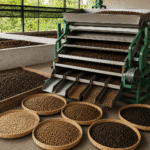 mesin ayakan biji kopi kering