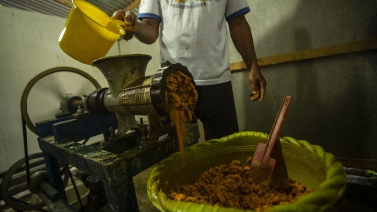 proses menggiling bahan jamu