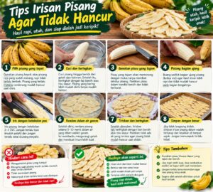 tips irisan pisang tidak hancur
